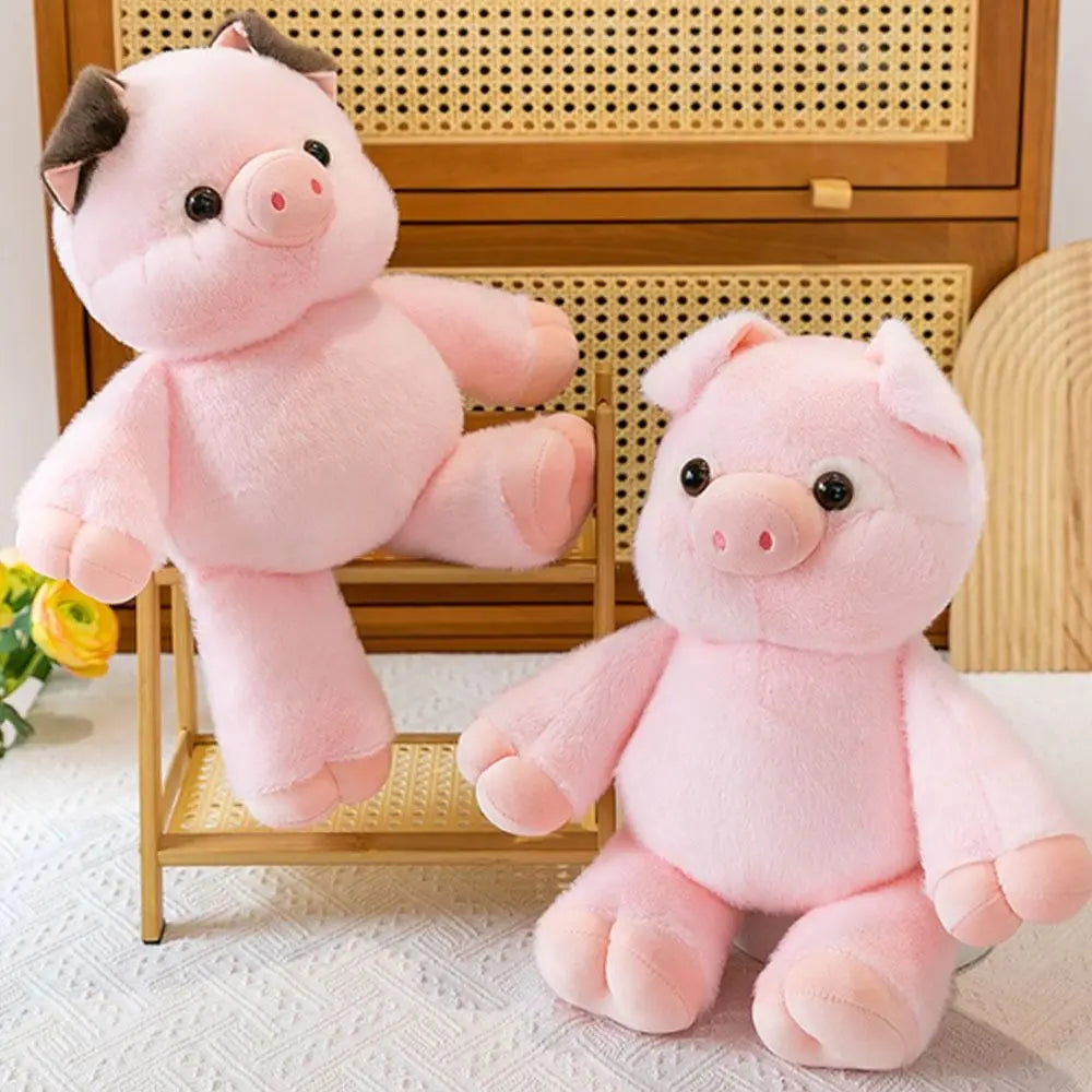 Soft Pig Stuffed Animal Plush Pillow – Cute 17.7" Hugging Toy