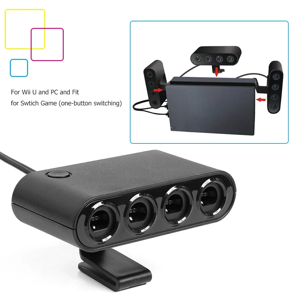 4-Port GameCube USB Adapter for Nintendo Switch, Wii U & PC