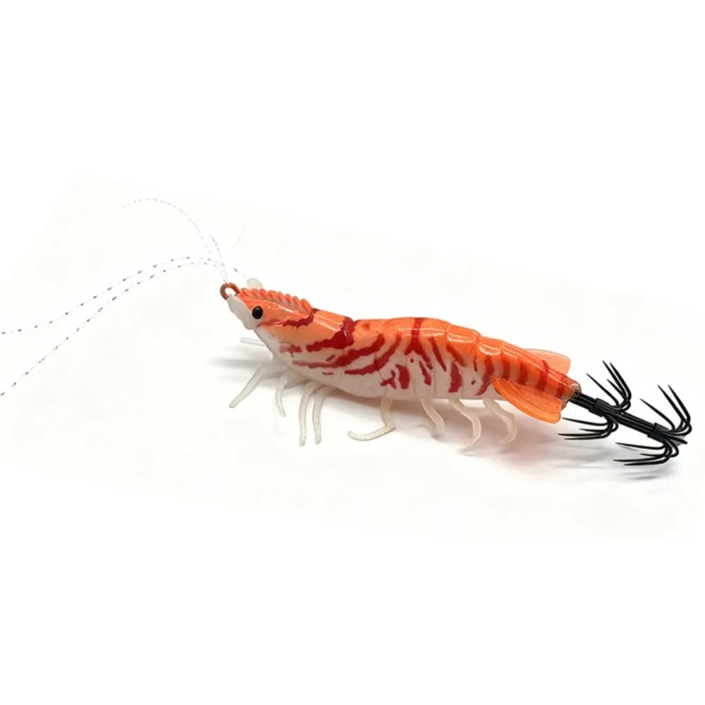 Squid Jig Wood Shrimp Lure 80mm 6.6g – Sinking Sea Fishing