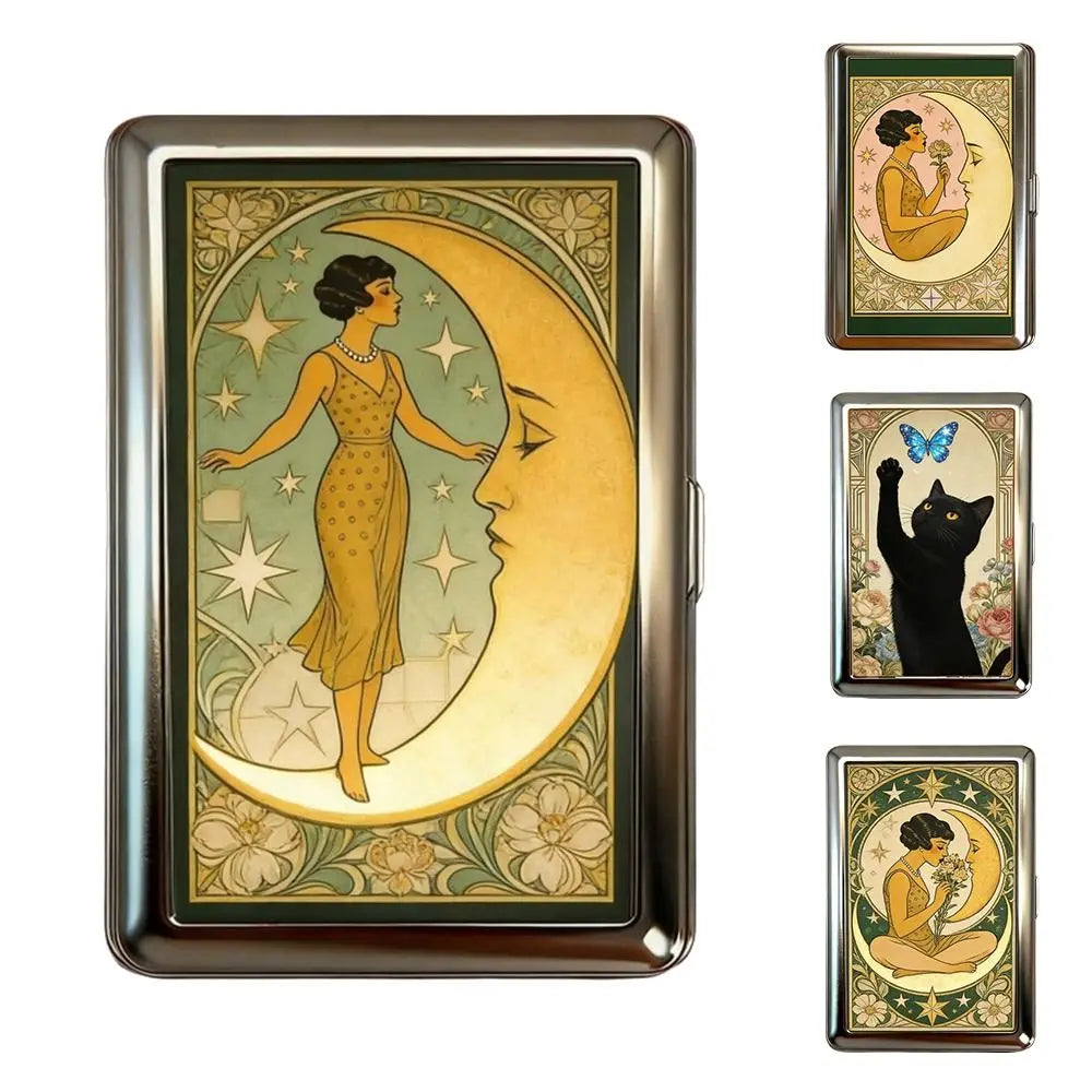 Vintage Metal Snap Card Case – ID & Business Card Holder