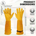 Toorise Long Leather Gardening Gloves – Thorn Proof, Elbow