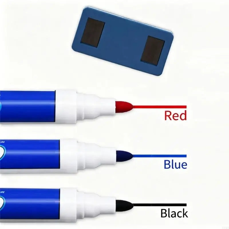 Erasable Whiteboard Markers – Broad Tip Water-Based Ink