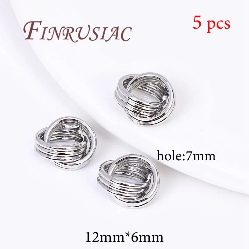 Gold Plated Brass Spacer Beads – DIY Jewelry Findings 6mm×8mm