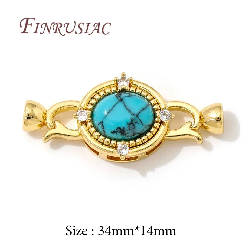 18K Gold Plated Zircon Clasp Connectors – DIY Jewelry Making