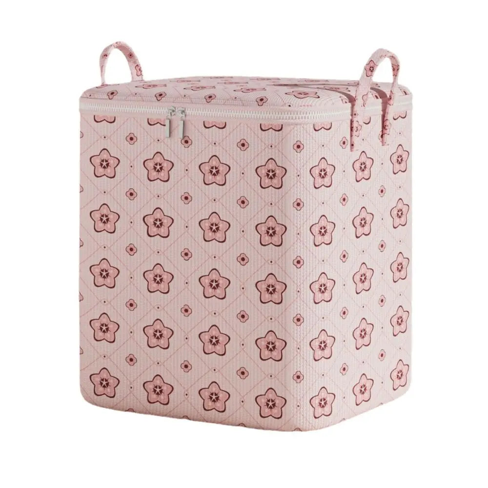 Foldable Clothes Storage Bin with Handle – Cherry Blossom