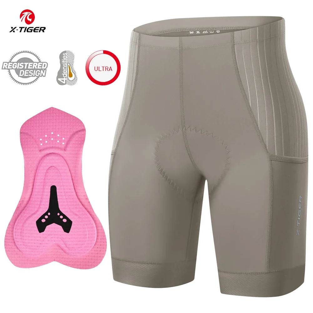 X-Tiger Women's MTB Cycling Shorts – 8Hr Padded Quick Dry