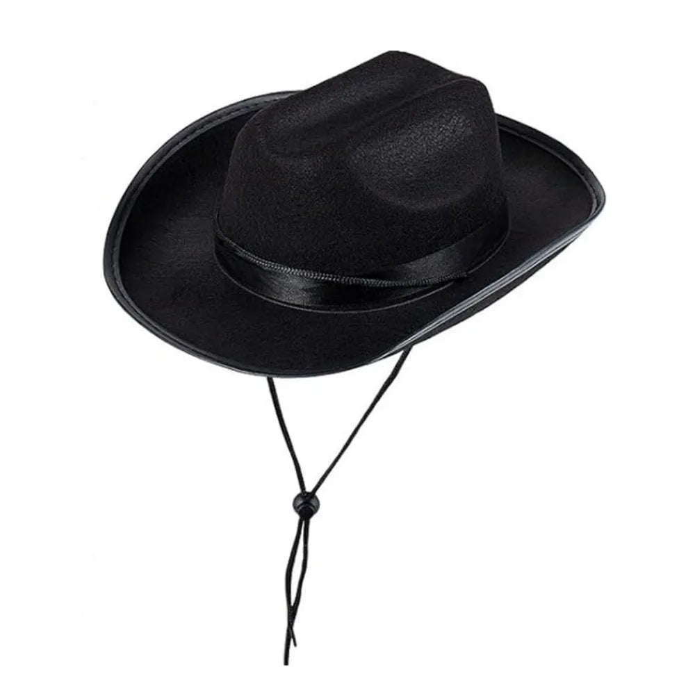 Wide Brim Western Cowboy Hat – Unisex Costume & Photo Prop