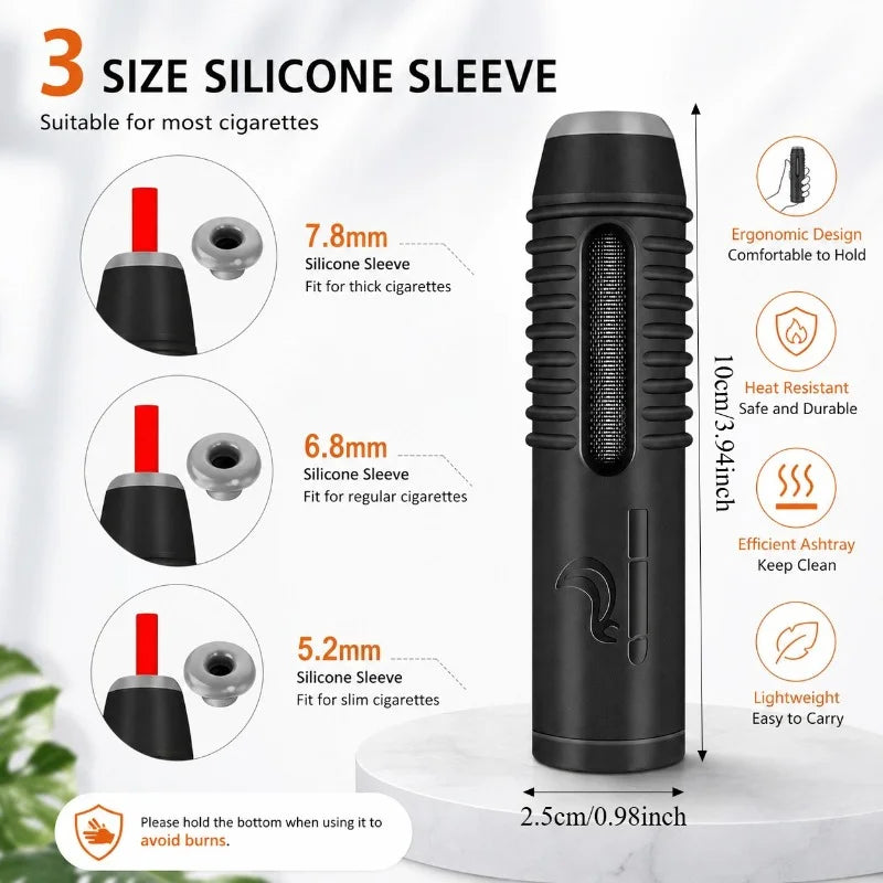 Nixie Portable Windproof Pocket Ashtray – Car & Outdoor Use