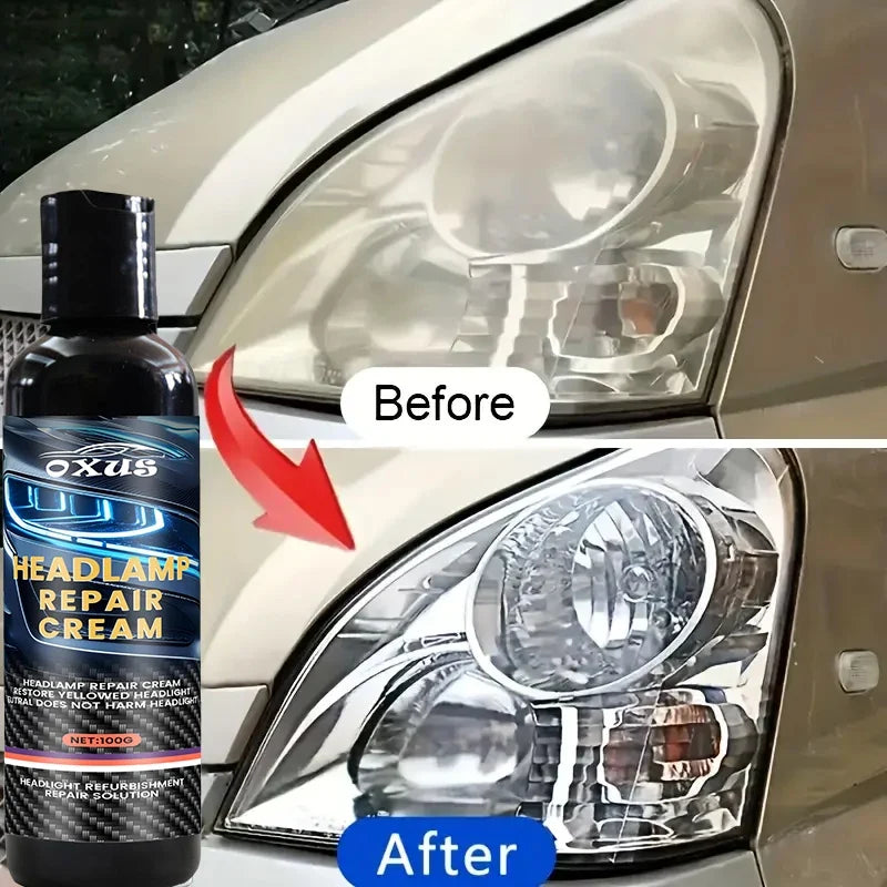 Car Headlight Restoration Kit – Polish & Oxidation Remover