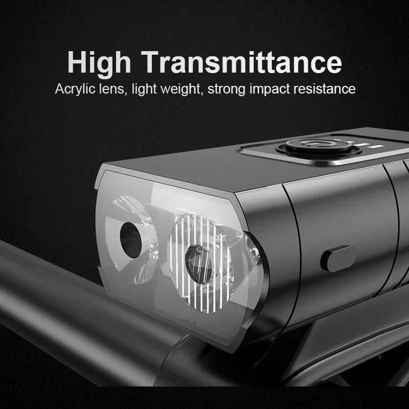 X-TIGER Bike Light Set USB Rechargeable – 1200 Lumen, 6 Modes