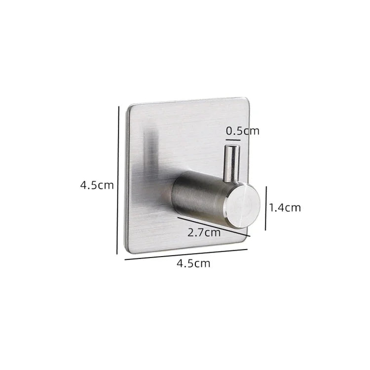 Stainless Steel 3M Self-Adhesive Wall Hook | No-Drill