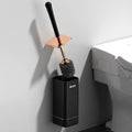 Wall Mounted Toilet Brush Set – No Drill, Long Handle, Quick Dry