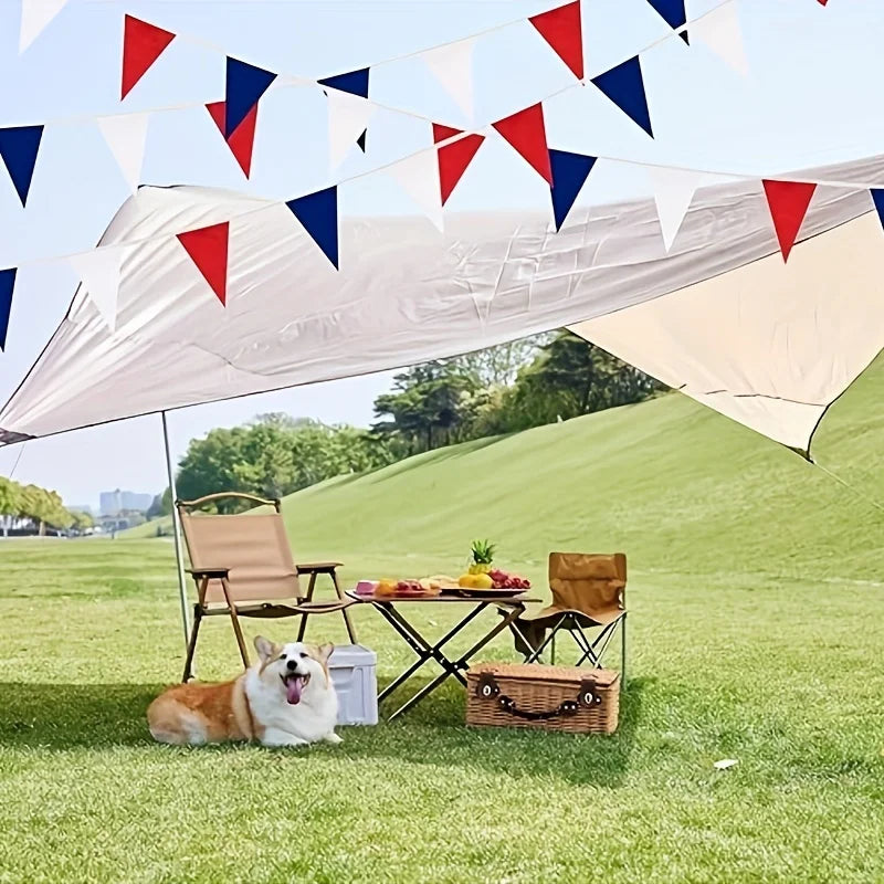 Patriotic Red White Blue Pennant Bunting Banner | 4th of July