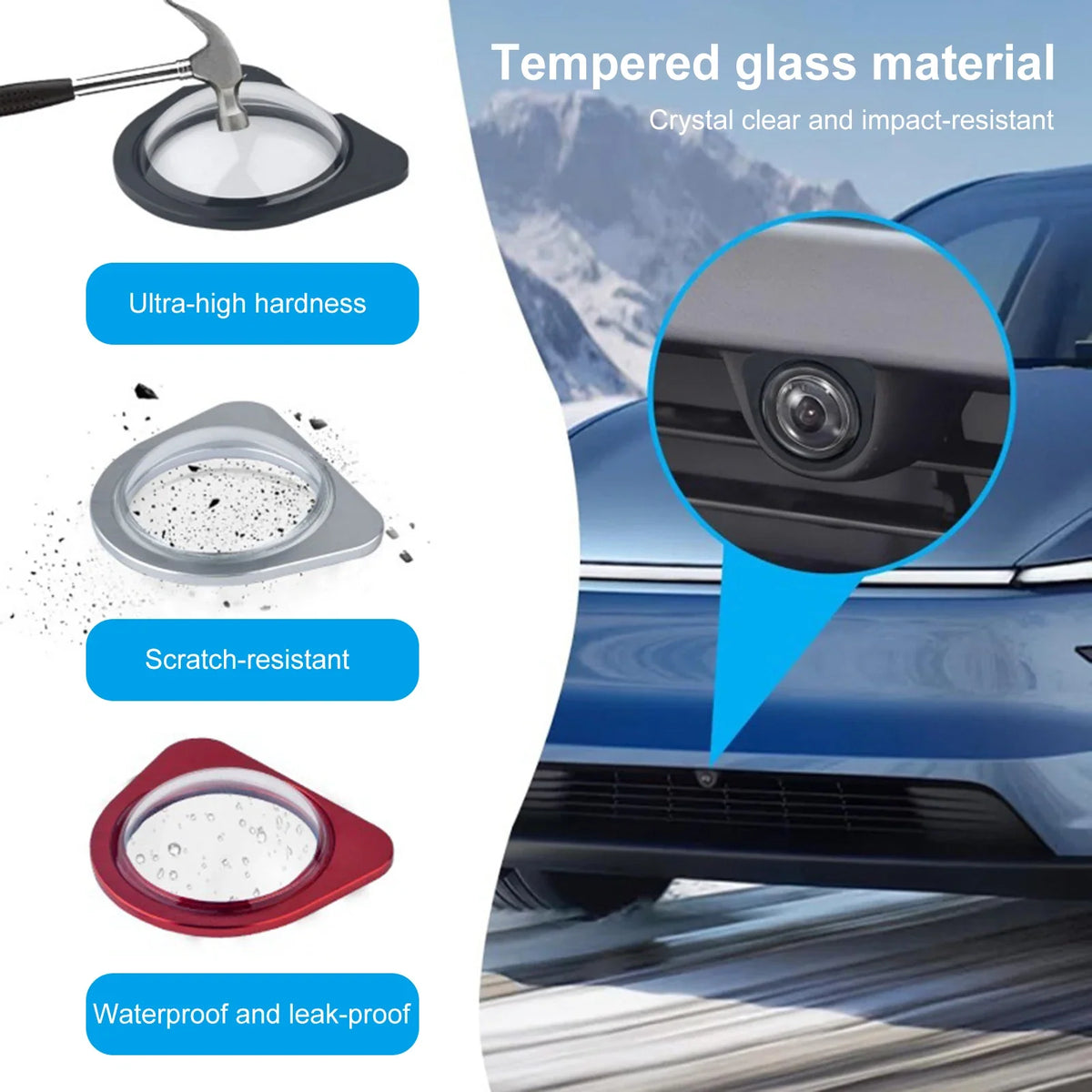 Tesla Model Y & Model 3 Front Camera Lens Protector 9H