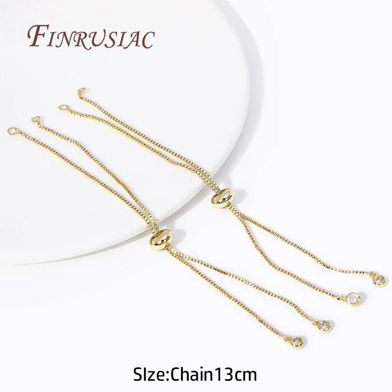 18K Gold Plated Box Chain DIY Bracelet & Necklace Component