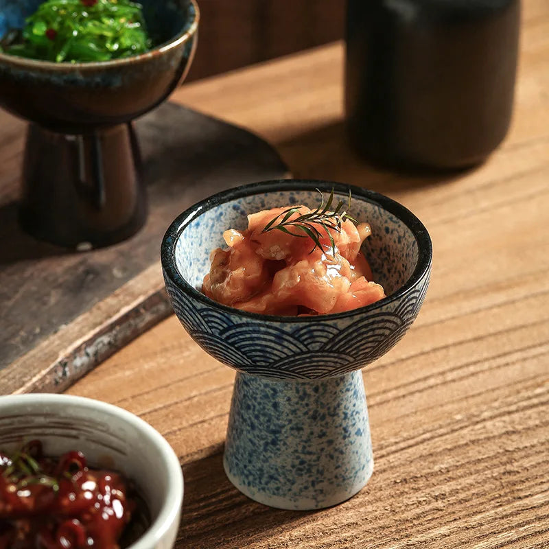 Japanese Retro Ceramic Ice Cream Cup – Dessert Tray