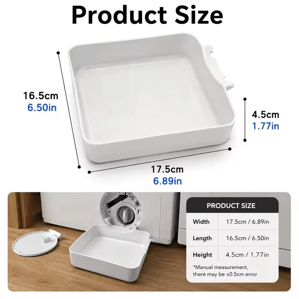 Washing Machine Drain Tray – Lint Filter Water Collection Pan