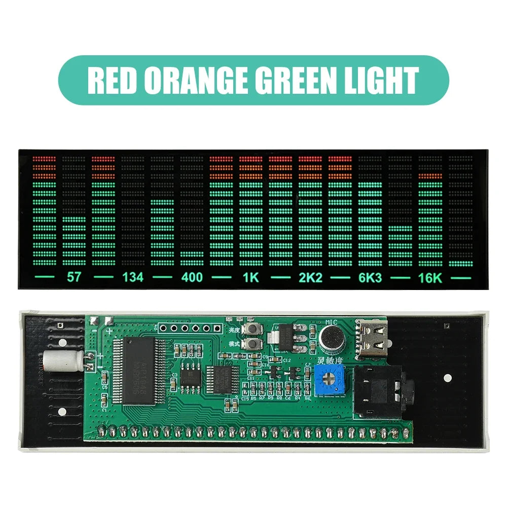 Occkic LED Voice-Activated Music Spectrum Light | Type-C