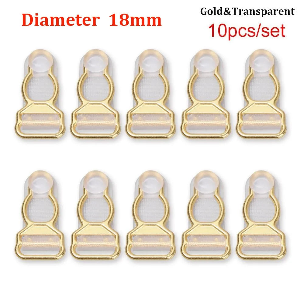 10pcs Garter Belt Clips Suspender Hooks 10/12/18mm – 3 Colors