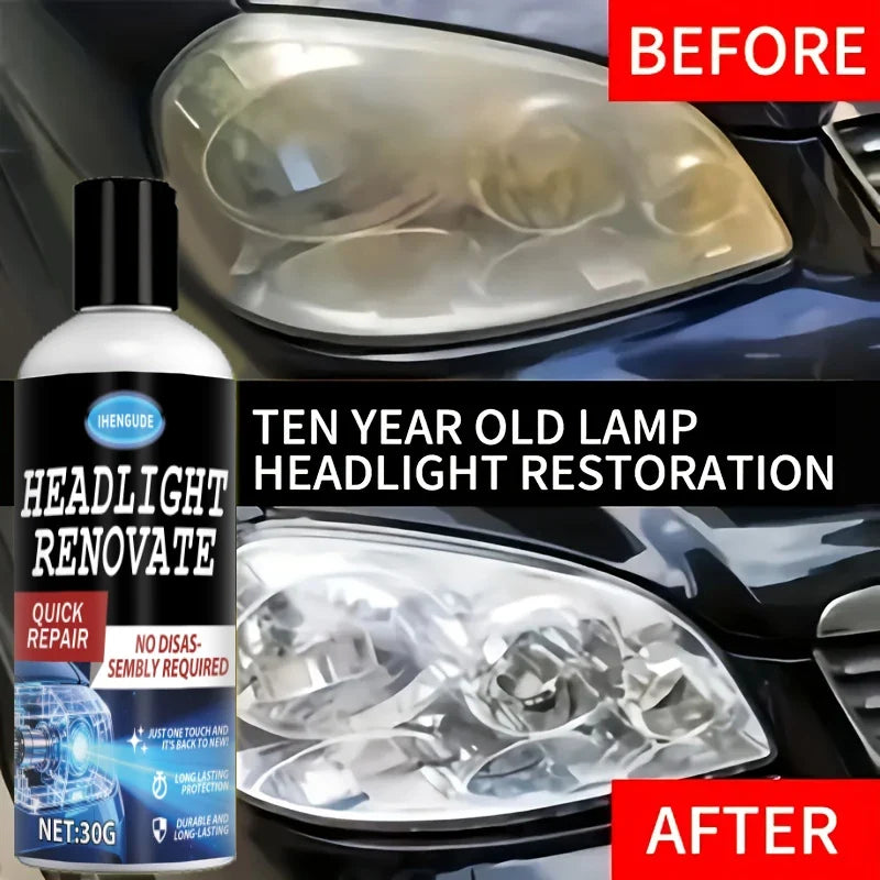 Headlight Restoration Kit – Ceramic Coating, Removes Yellowing