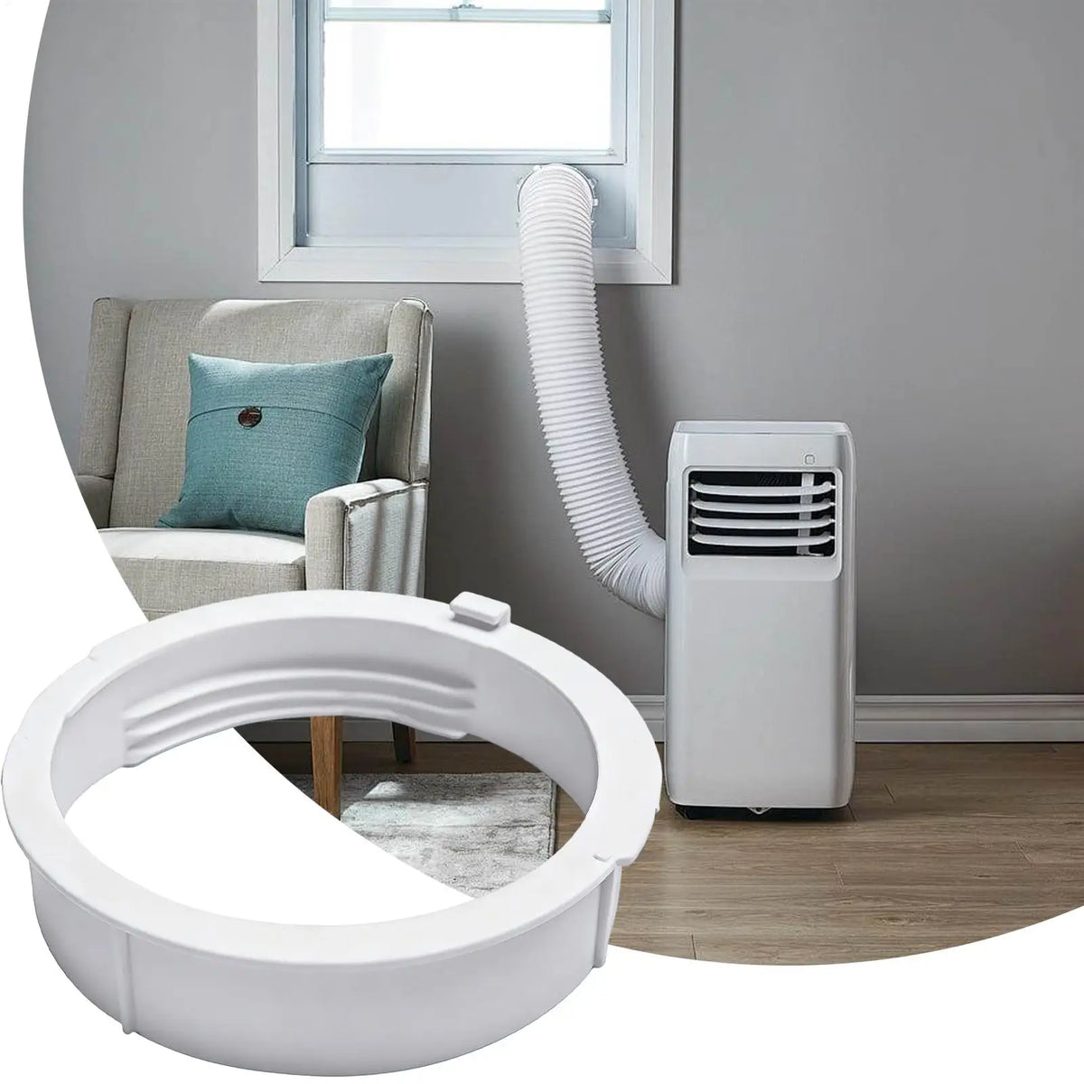 Portable AC Hose Connector 15cm – Exhaust Vent Adapter