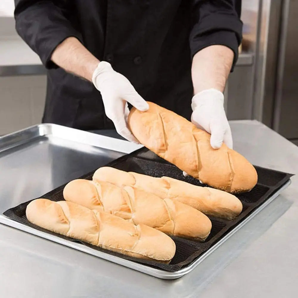 Non-Stick Silicone Baguette Mold | Perforated French Bread Pan