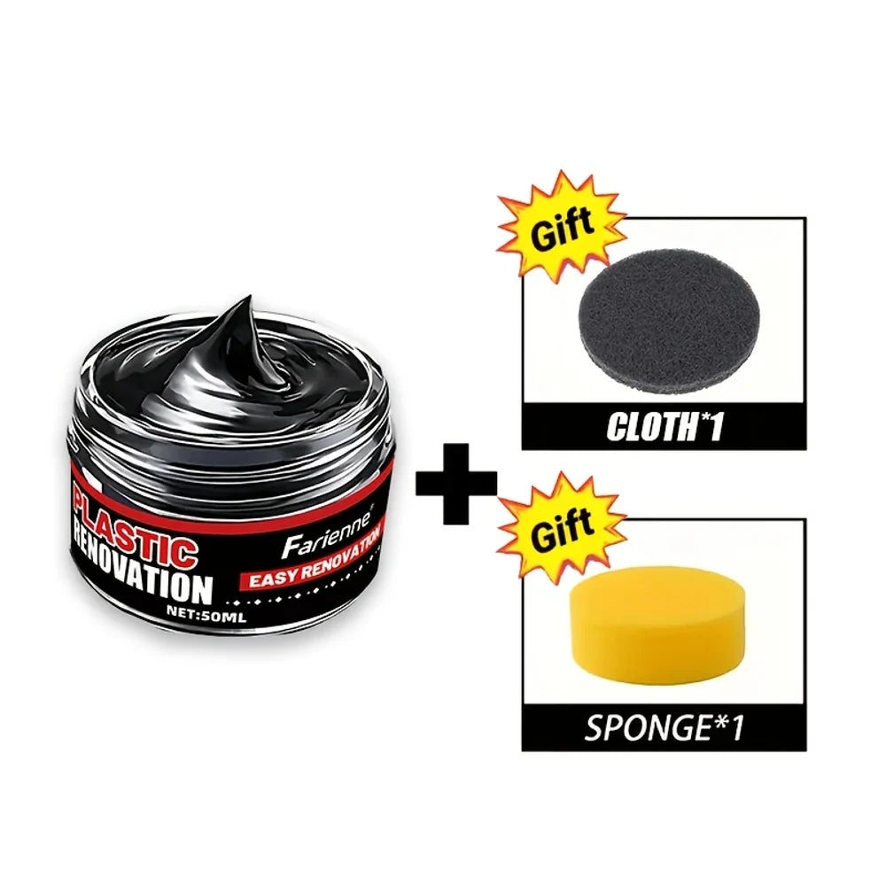 Car Black Plastic Restoration Kit – Trim, Dash & Bumper