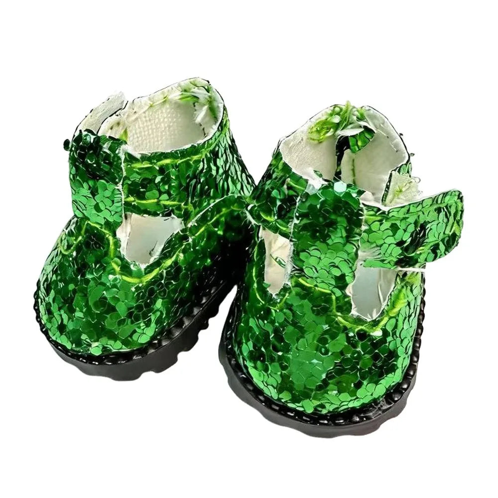Miniature Sequin Doll Shoes 3.5cm | 1/6 Scale Dress-Up Gift