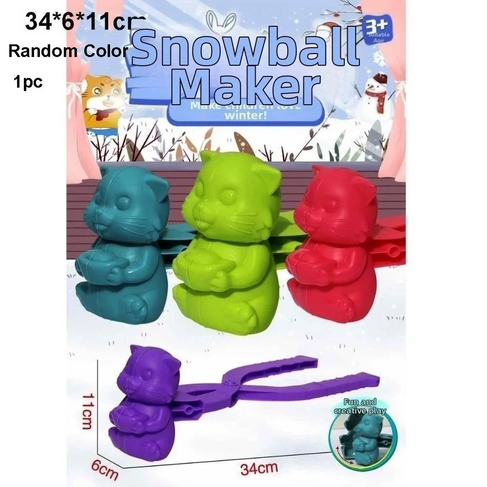 Snowball Maker Clip Tongs – Heart, Snowflake & Duck Molds