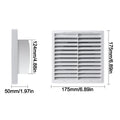 Square Air Vent Grille Cover 4–8 In | Aluminum Fiber Mesh