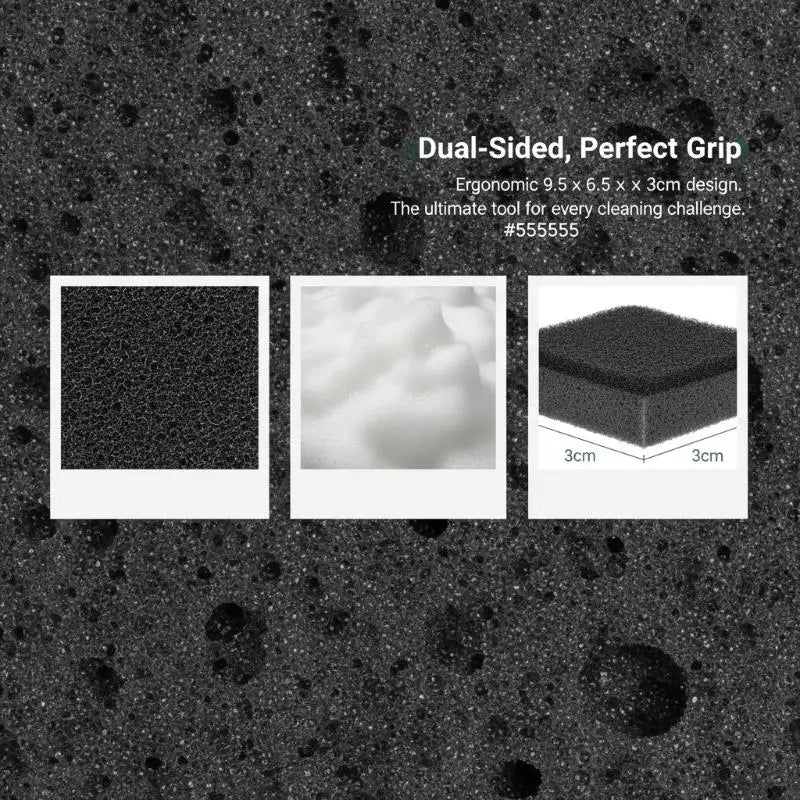 Black Seaweed Sponge Scrubbing Pads – Kitchen Cleaning (5/10pk)