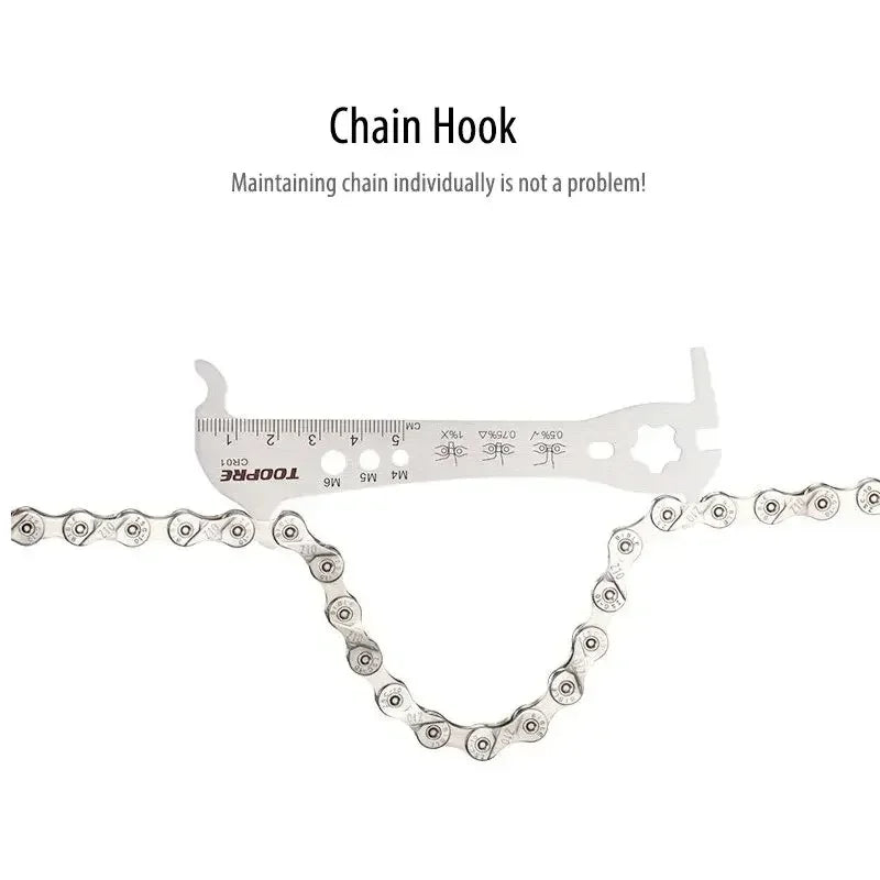 TOOPRE 6-in-1 Bike Chain Wear Checker Multi-Function Tool