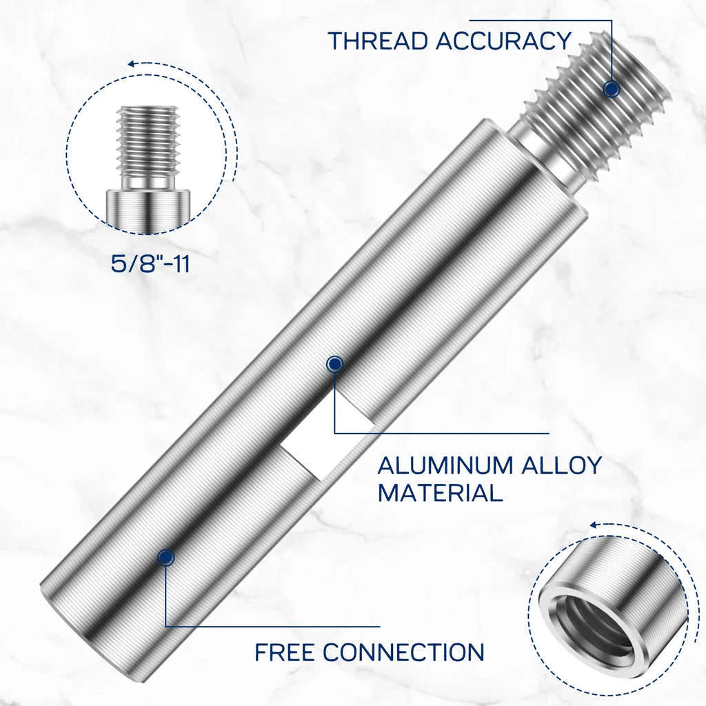 3Pcs M14 Angle Grinder Extension Rods 75/100/140mm Adapter