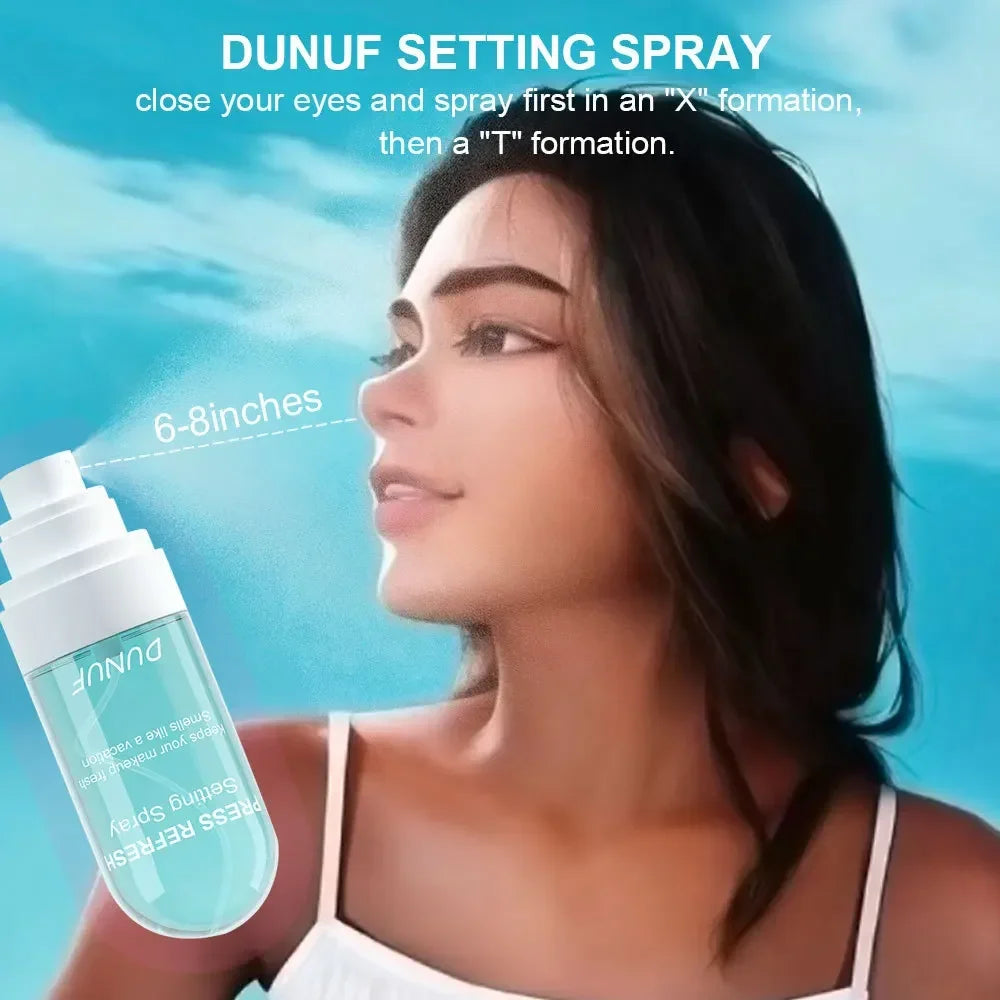DUNUF Moisturizing Makeup Setting Spray – Oil-Free Long-Lasting