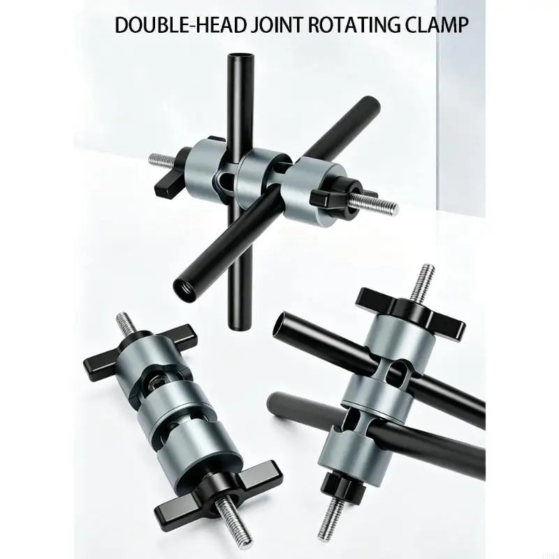 Two-Joint Aluminum Camera Rod Clamp Mount | 10mm & 15mm