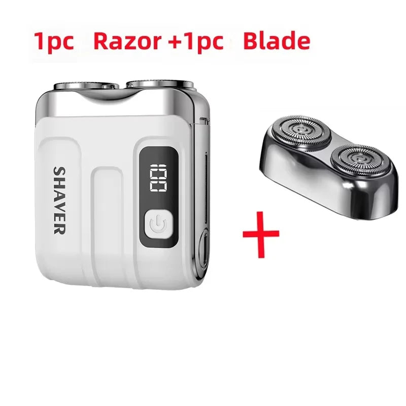 R-18 Mini Portable Electric Shaver – IPX7, LED, Type-C USB