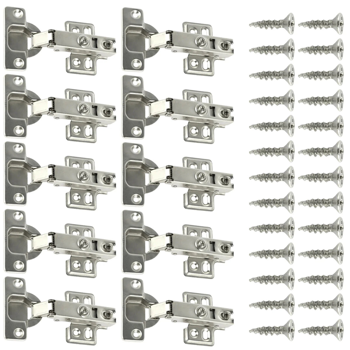 Soft Close Cabinet Hinges Hydraulic Concealed 10/20Pcs + Screws