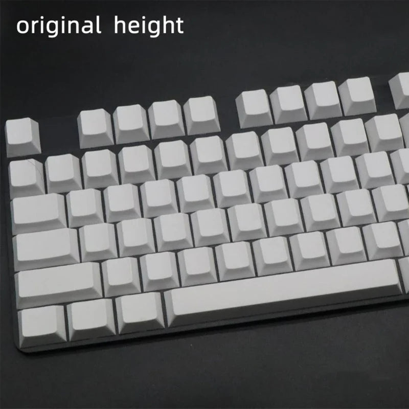 108-Key PBT Blank Keycap Set – Cherry OEM XDA White MX