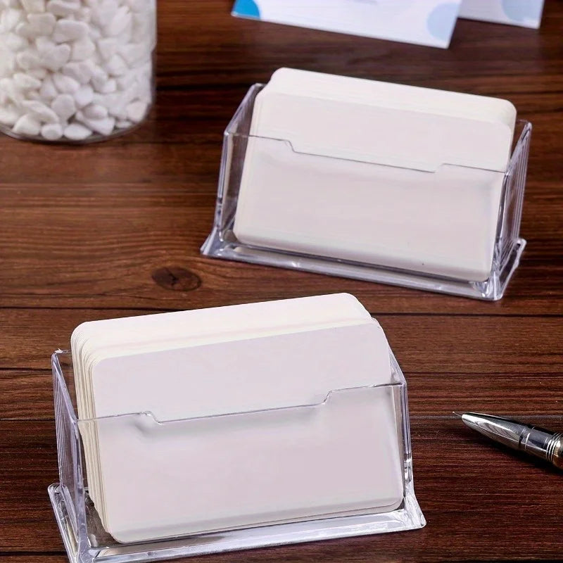 5-Pack Acrylic Desktop Card Holders – Creative Desk Storage