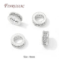 18K Gold Plated Zircon Round Spacer Beads 4mm 6mm 8mm – DIY