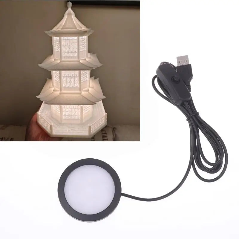 Bambu Lab LED Lamp Kit – USB Ultra-Thin Round Light DIY