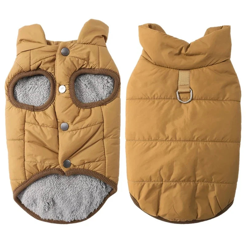 Waterproof Winter Fleece Dog Coat for Small Dogs & Cats