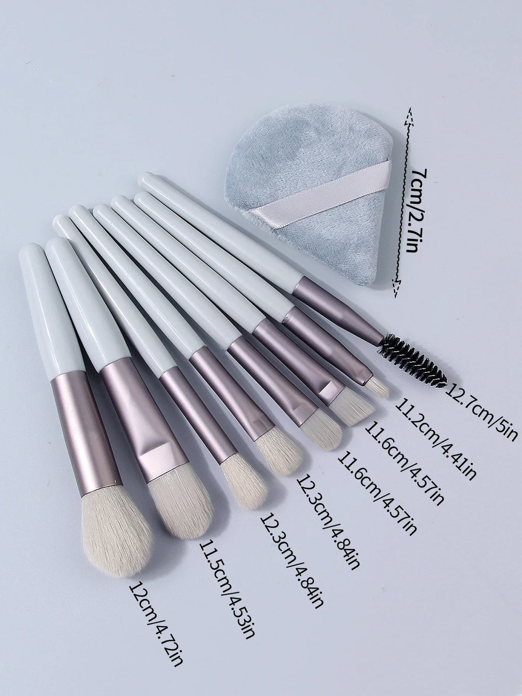 9-Piece Makeup Brush Set – Foundation, Blush & Eyeshadow