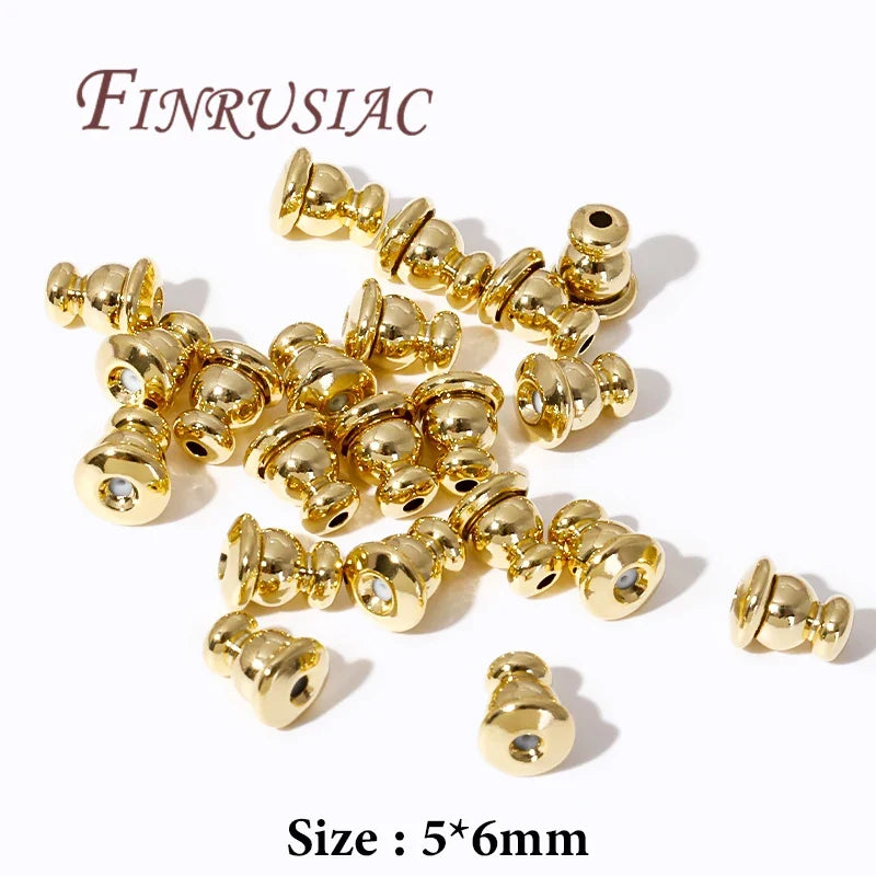 18K/14K Gold Plated Earring Backs – DIY Stud Plug Caps