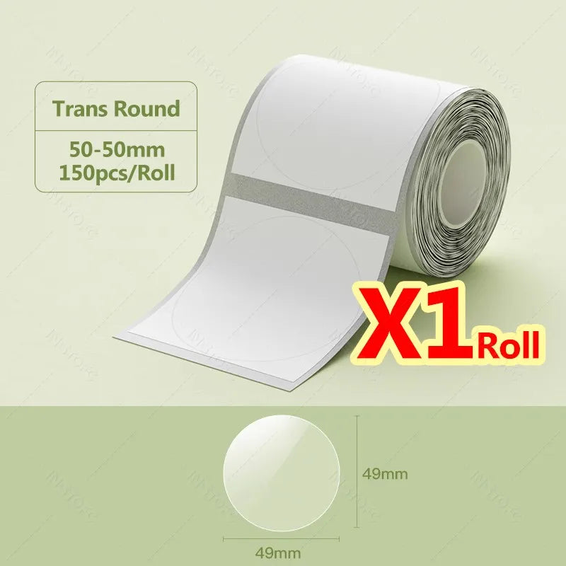 NiiMBOT Thermal Label Paper – Waterproof Self-Adhesive Stickers