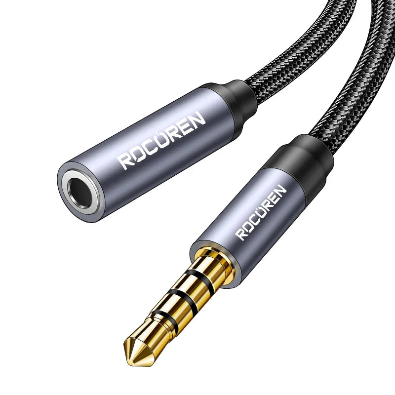 Rocoren 3.5mm AUX Audio Extension Cable Male to Female