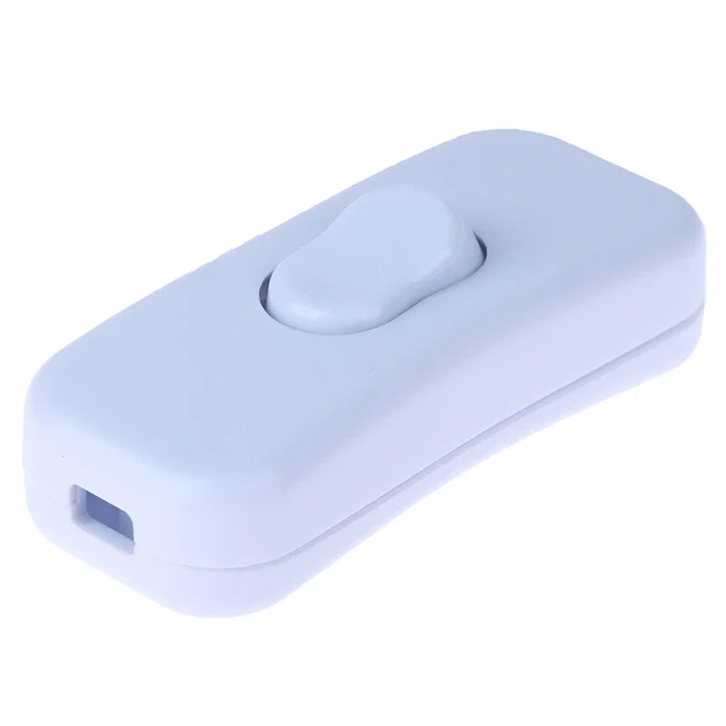 AC 250V Inline Rocker Toggle Switch for Table Lamp & LED Light