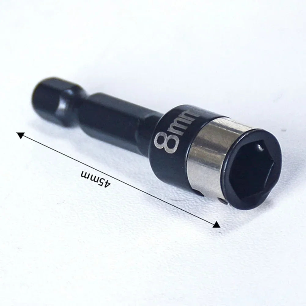 8mm Hex Socket Nut Driver Set – Steel Ball Sleeve Drill Adapter