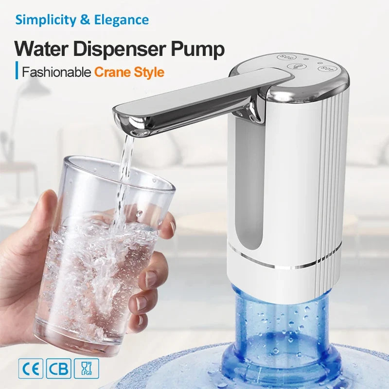 Foldable USB Electric Water Bottle Pump | NOCCLILI Dispenser