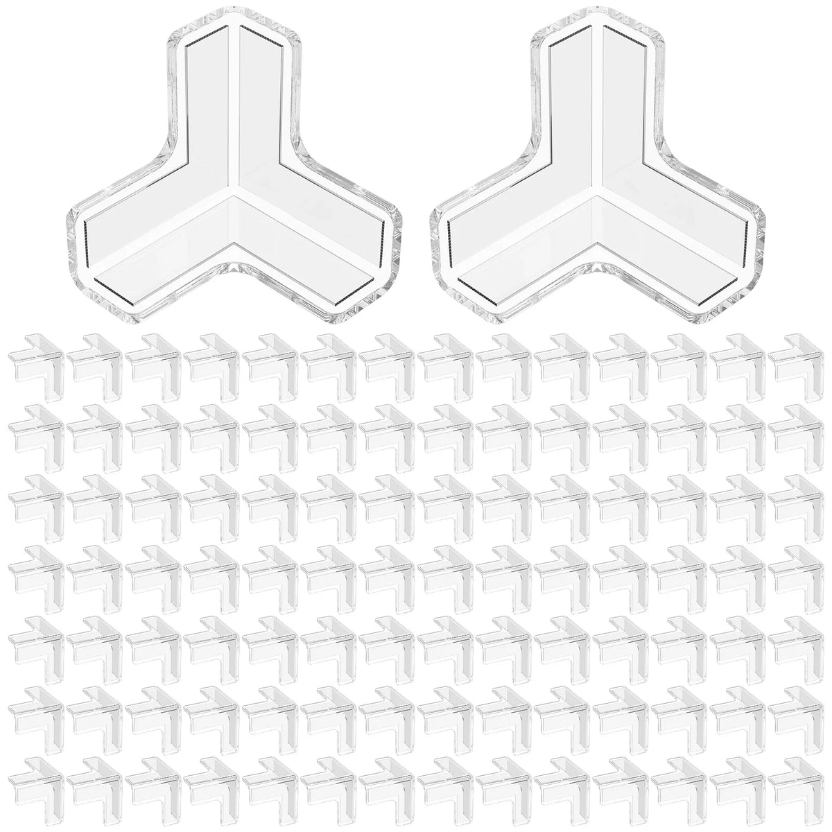 Baby Corner Guards – Transparent PVC Edge Protectors 24/48/100 Pcs